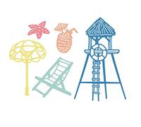 Fustella sottile ZAG Estate Spiaggia 5U.