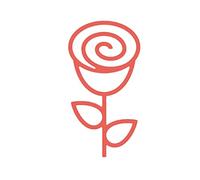 Fustella sottile ZAG fiori e piante rosa