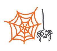 Fustella sottile ZAG Halloween ragnatela e ragno 2 unità.