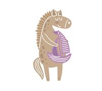 Fustella sottile ZAG per bambini cavallo con barca 2 unità.