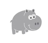 Fustella sottile ZAG per bambini ippopotamo 2 unità.