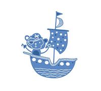 Fustella sottile ZAG per bambini mono pirata con barca