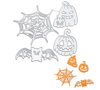 Fustella Taglio stencil pipistrelli zucca ragnatela taglio fantasma stencil goffratura stampino goffratura fustelle per Halloween scrapbooking fai da te album carte carta artigianato decorazione