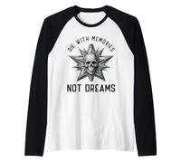 Fustella Teschio con ricordi Non Sogni Maglia con Maniche Raglan