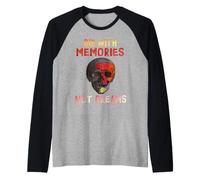 Fustella Teschio con ricordi Non Sogni Maglia con Maniche Raglan