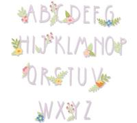 FUSTELLA THINLITS SIZZIX "ALFABETO FLOREALE" 666236 - BIG SHOT LETTERE LETTERA