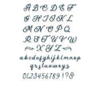 FUSTELLA THINLITS SIZZIX "ALFABETO SU MANOSCRITTO" 666127 - PER BIG SHOT