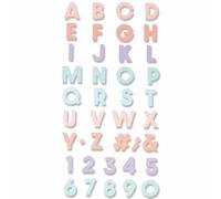 FUSTELLA THINLITS SIZZIX "ALFABETO TIPOGRAFIA PRIMAVERILE" 665804 - BIG SHOT