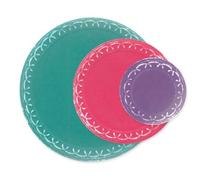 Sizzix Set di matrici Framelits® 9 - Confezione da 9 - Confezione da 9 - Fanciful Framelits, Alena Arched Circles di Stacey Park