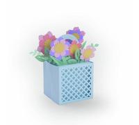 FUSTELLA THINLITS SIZZIX "CARTA SCATOLINA CON FIORI" 663577 - STAMPA BIG SHOT