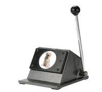 Fustellatrice circolare, taglierina circolare, perforatrice, modello | Base in metallo e lama in acciaio; tagli puliti e precisi per spille, magneti, carte e portachiavi. 32 mm