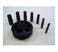 Fustellatrice fustelle in acciaio con base 7 pz orafo oreficeria taglio preciso