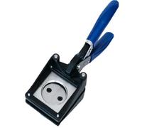 Fustellatrice grafica per bottoni, taglierina circolare manuale per carta con fustella e base in acciaio, per la creazione di bottoni artistici e artigianali(24 mm)