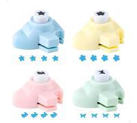 Fustellatrice per Carta Forma di Aeroplano,Perforatrice Decorativa con Varietà di Motivi,Foratrice per Carta Adatto DIY,Album Ritagli,Album Fotografici e Biglietti,4 Pezzi