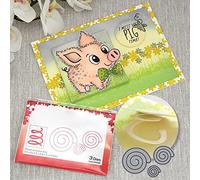 Fustelle 3D Pop Up a spirale in metallo per la creazione di biglietti fai da te scrapbooking arti mestieri scrapbook album fotografico decorazione metallo fustellatura modello stampi scrapbooking