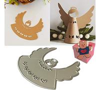 Fustelle a forma di angelo, per la creazione di biglietti, stencil per fai da te, album fotografici, album fotografici, fustelle decorative in carta per goffratura per realizzare biglietti + simpatica