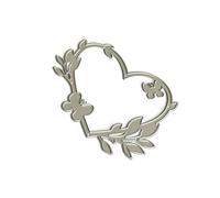 Fustelle a forma di corona di cuore, stencil per scrapbooking, in acciaio al carbonio, per realizzare biglietti, album fotografici, decorazioni e biglietti