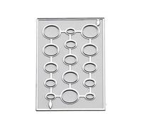Fustelle a forma stella-rettangolo in metallo Fustelle per goccioline d ' acqua Stencil per goffratura Stampi per modelli Fai da te Decorazioni per scrapbooking in metallo