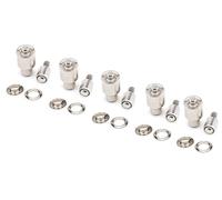 Fustelle con occhielli per pressa a mano, 5 set per 3,5 mm, 4,5 mm, 5,4 mm, 6 mm e 7,5 mm, dimensioni interne con occhielli e set di stampi