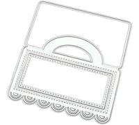 Fustelle da taglio per biglietti, stencil per fai da te, scrapbooking, album fotografici, decorazioni in rilievo, per realizzare biglietti modellati+spilla carina