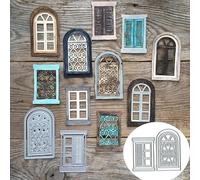 Fustelle da taglio per porte e finestre, per fai da te, per realizzare biglietti e album di ritagli, stencil per fai da te, goffratura, biglietti decorativi, scrapbooking