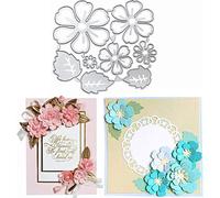 Fustelle Fiori 3D, U-horizon Flowers Cutting Dies Fustelle Stencil Taglio Metallo Acciaio per DIY scrapbooking, album fotografico, fai da te, regalo