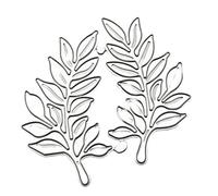 Fustelle in acciaio al carbonio con motivo a foglie per biglietti d'invito, scrapbooking, goffratura, decorazione di carta, creazione di biglietti