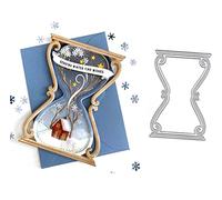 Fustelle in metallo a clessidra a forma di clessidra per fai da te scrapbooking biglietti decorativi goffratura fustelle da taglio per scrapbooking carta per scrapbooking creazione di biglietti