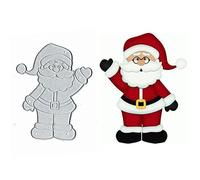Fustelle in metallo a forma di Babbo Natale, con albero di neve e albero di neve, stencil per fai da te, goffratura, foto, decorazioni, album di ritagli, biglietti
