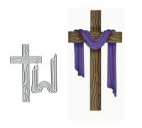 Fustelle in metallo a forma di croce di Pasqua, a forma di agnello, a forma di sciarpa a croce, stencil per fai da te, scrapbooking, decorazioni in rilievo su carta, scrapbooking, creazione di