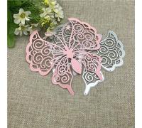Fustelle in metallo a forma di farfalla, 15,2 x 14,1 cm, per etichette, album di ritagli, biglietti, artigianato, stencil