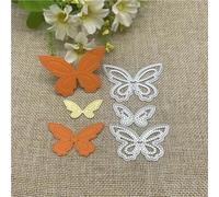 Fustelle in metallo a forma di farfalla, 8,1 x 5,5 cm, per etichette, album di ritagli, biglietti di carta, stencil