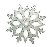 Fustelle in metallo a forma di fiocco di neve, stencil fai da te, album di ritagli, biglietti di carta, stampo per goffratura, decorazione, fustelle