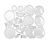 Fustelle in metallo a forma di frutta, stencil per scrapbooking, album, francobolli, biglietti, goffratura, forme geometriche