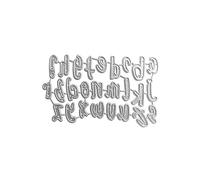 Fustelle in metallo a forma di lettere e numeri, in acciaio al carbonio, per goffratura, stencil, scrapbooking, stencil per biglietti