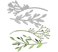 Fustelle in metallo a forma di ramoscello a forma di ramoscello, stencil in metallo, stencil per decorazioni in rilievo, stencil per fai da te, album di ritagli, album di ritagli, decorazioni per