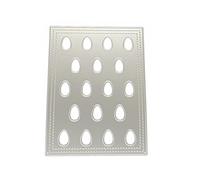 Fustelle in metallo a forma di uovo di Pasqua, in acciaio al carbonio, per goffratura, stencil, scrapbooking, biglietti, fustelle in metallo per realizzare biglietti