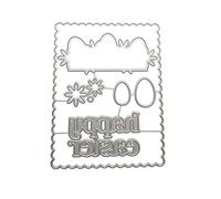 Fustelle in metallo a forma di uovo di Pasqua, in acciaio al carbonio, per goffratura, stencil, scrapbooking, biglietti, fustelle in metallo per realizzare biglietti