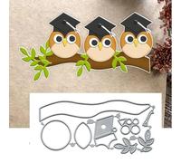 Fustelle in metallo a tema natalizio con uccellini di laurea, per biglietti di auguri di Natale, girasole, fiori, foglie, stencil fai da te per scrapbooking, decorazioni in rilievo su carta per