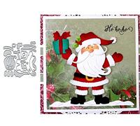 Fustelle in metallo con Babbo Natale di Natale, per scrapbooking, album fai da te, goffratura, decorazione per scrapbooking, creazione di biglietti