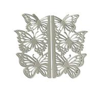 Fustelle in metallo con bordo a farfalla, in acciaio al carbonio, stencil per goffratura, stencil per biglietti, diari, scrapbooking, decorazioni, bordi a farfalla, fustelle in metallo per decorare