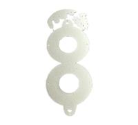 Fustelle in metallo con campanelle di Natale, goffratura, per biglietti di compleanno, scrapbooking, stencil in metallo