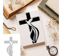 Fustelle in metallo con croce di Natale, colomba, albero, fiocco di neve, girasole primaverile, fustelle da taglio, stencil per fai da te, album di ritagli, album di ritagli, decorazioni in rilievo