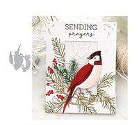 Fustelle in metallo con decorazione a forma di uccello, stencil per fai da te, album di ritagli, biglietti decorativi in rilievo, per scrapbooking e biglietti