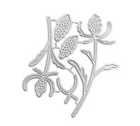 Fustelle in metallo con erba fiorita, stencil per scrapbooking, decorazioni in rilievo, biglietti di carta, sagome di decorazione, fustelle in metallo per la realizzazione di biglietti