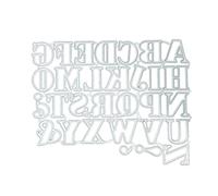Fustelle in metallo con lettere dalla A alla Z, stencil per scrapbooking, goffratura, biglietti di carta, decorazioni per album, decorazioni in metallo, per la creazione di biglietti e album di