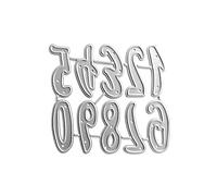 Fustelle in metallo con lettere e numeri, in acciaio al carbonio, per goffratura, stencil, scrapbooking, stencil per biglietti