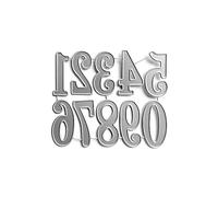 Fustelle in metallo con lettere e numeri, per goffratura, stencil per realizzare biglietti, album di ritagli, modelli di carta, stampi in metallo per scrapbooking