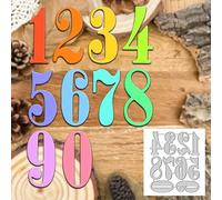 Fustelle in metallo con numeri natalizi, fustelle a forma di girasole e foglie, stencil per fai da te, album di ritagli, decorazioni in rilievo, per realizzare biglietti