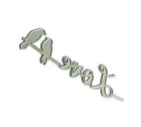Fustelle in metallo fustellate in acciaio al carbonio con uccellini, stencil per goffratura, stencil per biglietti di auguri, scrapbooking, decorazioni con uccellini d'amore, fustelle in metallo per
